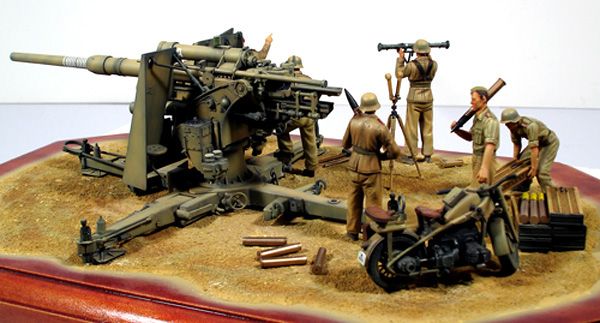 35283 1/35 德国 88mm高射炮 Flak36型 北非前线