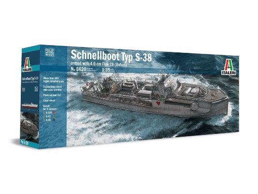 5620 1/35 德国海军鱼雷艇Schnelboot S-38；田宫37120