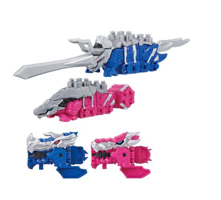 骑士竜戦队龙ソウジャー 骑士竜系列01＆02＆03 竜装合体 DXキシ龙オースリーナイツSET[Bandai]《発売済・在库品》