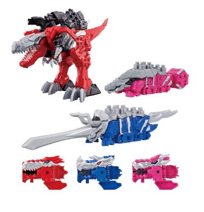 骑士竜戦队龙ソウジャー 骑士竜系列01＆02＆03 竜装合体 DXキシ龙オースリーナイツSET[Bandai]《発売済・在库品》