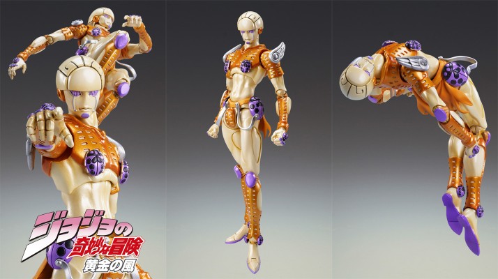 超像可动#38 JOJO的奇妙冒险 黄金之风 38.黄金体验(荒木飞吕彦指定色)