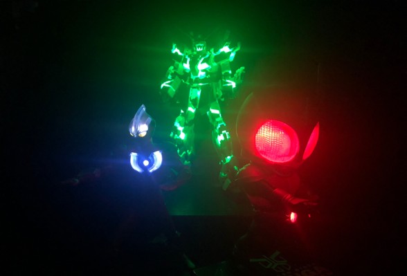 RG 1/144  高达基地专属商品 RX-0 独角兽高达（毁灭模式）TWC版（发光固态塑像）