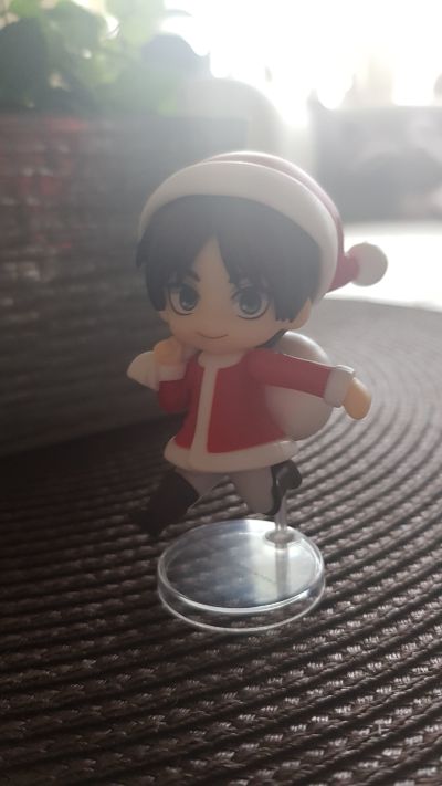 迷你黏土人 进击的巨人 艾伦·耶格尔 圣诞服Ver.