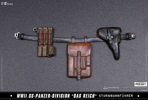 DAMTOYS PES003 1/12 二战德军装甲师 少校 双头雕配置