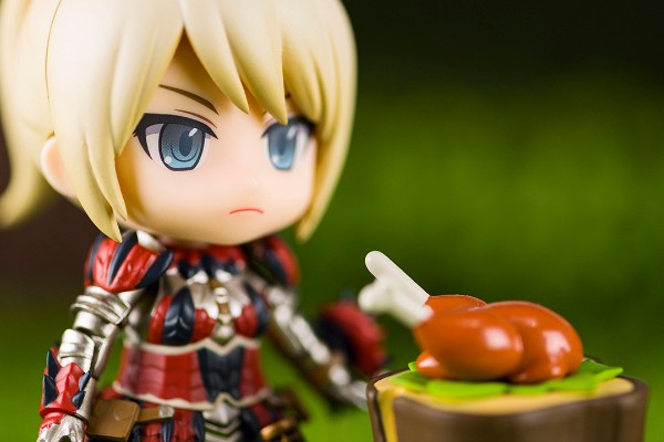 粘土人#993-DX 怪物猎人:世界  雄火龙装女猎人