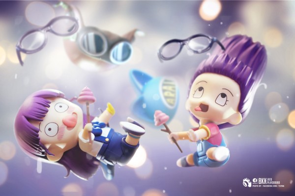 粘土人#1009 Dr Slump  则卷阿拉蕾&则卷宝瓜  猫耳