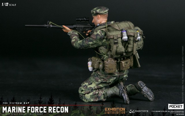 DAMTOYS 1/12 WF2019限定版 越战美国海军陆战队侦察连 PES009