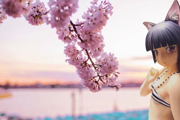 我的妹妹不可能那么可爱 五更瑠璃 条纹泳衣猫耳Second cute