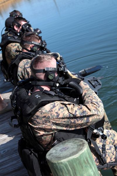 DAMTOYS 78055 1/6 USMC陆战队 武力侦察战斗潜水员 林地迷彩版