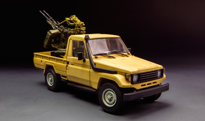 1/35 皮卡搭载ZPU-2高射机枪