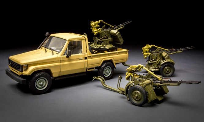 1/35 皮卡搭载ZPU-2高射机枪