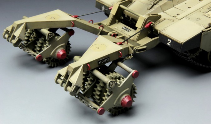 1/35 以色列梅卡瓦Mk.3 BAZ主战坦克装载Nochri Dalet扫雷滚系统