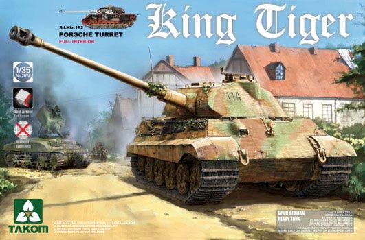 1/35 WW.II 德国 重型坦克 Sd.Kfz.183 虎王 保时捷炮塔（新型履带版）