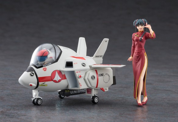 蛋机女孩系列 超时空要塞 林明美 Lynn Minmay (Chinese Dress) w/VF-1J Valkyrie 