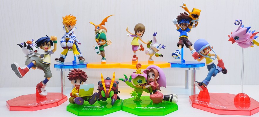 G.E.M. 数码暴龙大冒险 02 一乗寺 贤&リーフモン&ミノモン&ワームモン 