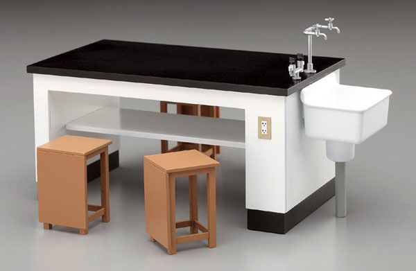 1/12 可动手办用 科学教室桌椅