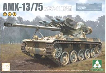 1/35 法国 陆军 AMX-13/75轻型坦克＆SS-11 反坦克导弹 二合一