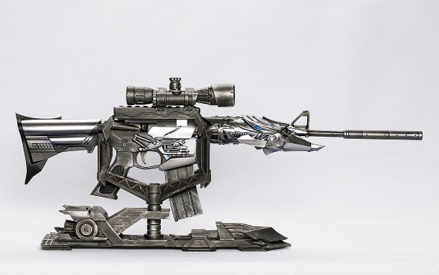 穿越火线 M4A1-雷神 枪模手办F 