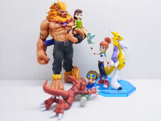 G.E.M. 数码暴龙大冒险 02 一乗寺 贤&リーフモン&ミノモン&ワームモン 