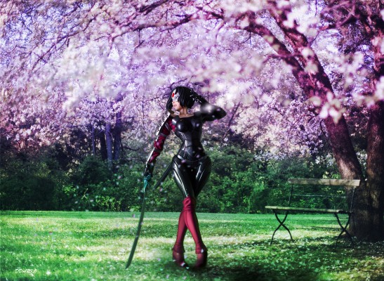 DC美少女雕像 DC宇宙 武士刀