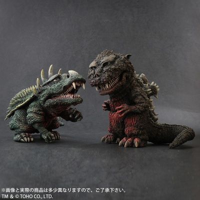 Q版拟真系列 哥斯拉（1955）&安吉拉斯（1955）全天然色版套装