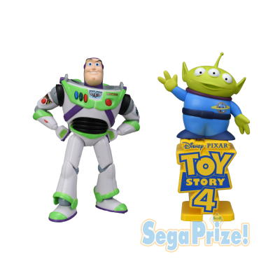 世嘉景品 迪斯尼 玩具总动员4 巴斯光年&太空外星人