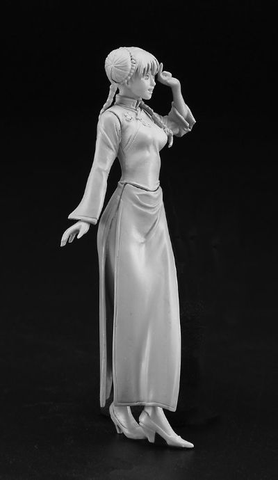 蛋机女孩系列 超时空要塞 林明美 Lynn Minmay (Chinese Dress) w/VF-1J Valkyrie 