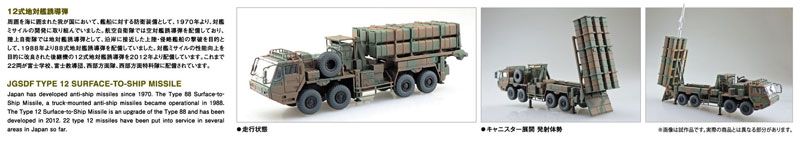 1/72 军模套件 No.18 陆上自卫队 12式岸置反舰导弹