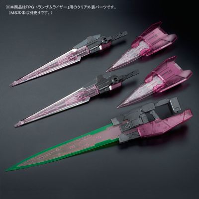 PG 机动战士高达00 GN-0000 00高达 &GN-0000 00高达&GN-0000 + GNR-010 00斩击强化模组 Trans-Am模式Raiser Clear Color Body