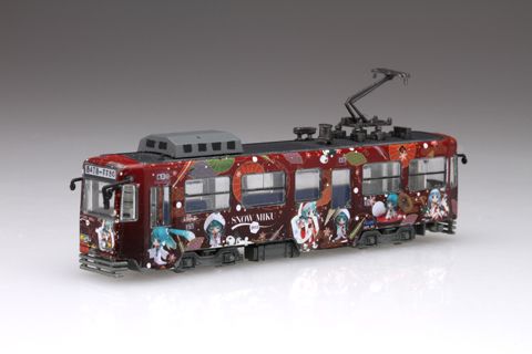 雪初音未来电车 2013年模型 札幌市交通局3300型电车 札幌计时台套装