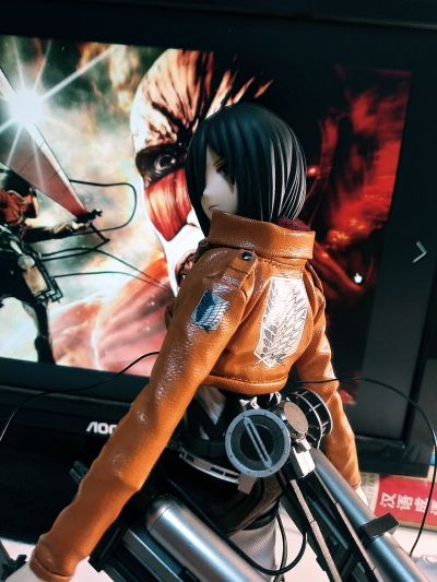 仿真可动角色#663 进击的巨人 三笠.阿克曼 二次生产样式