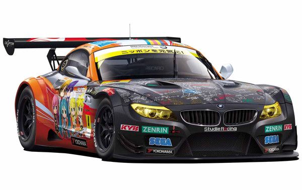 痛车 初音未来 and Future Stars Project mirai&GOOD SMILE Racing 初音未来 BMW Z4 GT3 - Round 2 (Fuji) 