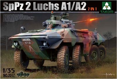 1/35 联邦德国 轮式装甲车 SpPz 2 Luchs A1 / A2 2合1