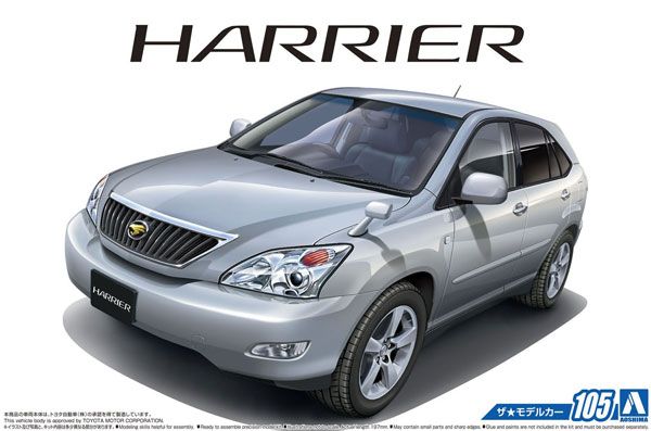 The Model Car No.105 1/24 丰田 GSU30W Harrier 350G豪华L包装 ’06