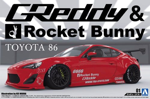 The Tuned Car No.1 1/24 ZN6 丰田 86 '12 GREDDY & ROCKET BUNNY ENKEI Ver.