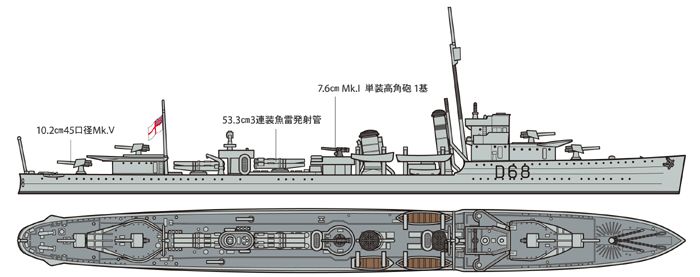 31910 1/700 水线系列 澳大利亚海军 驱逐舰 吸血鬼