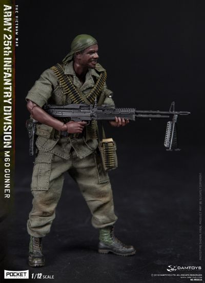 DAMTOYS PES010 1/12 口袋精英系列 美国陆军25步兵师 M60 机枪手