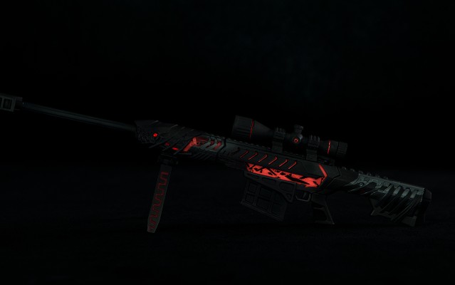 穿越火线 巴特雷-毁灭 枪模手办