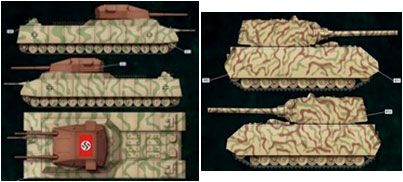 1/144 陆地巡洋舰 P1000 原型 ＆VIII号超重型坦克