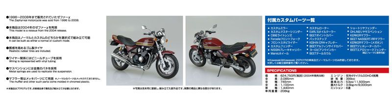 1/12 BIKE No.16 川崎 Zephyr X w/Custom Parts