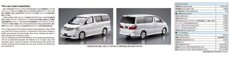 The Model Car No.113 1/24 丰田 NH10W Alphard G/V MS/AS '05