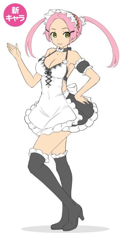 Egg Girls series  5 朝霞里央”(女仆) 未涂装树脂制手办