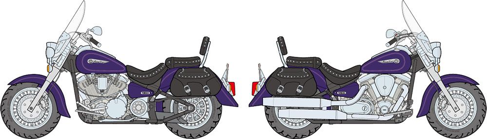 1/12 摩托车系列 No.135 雅马哈XV1600 公路之星 定制版