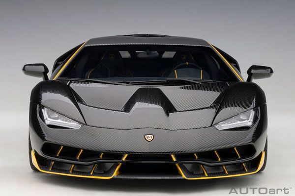 1/18 兰博基尼 Centenario (碳黑色主色/黄色强调色)