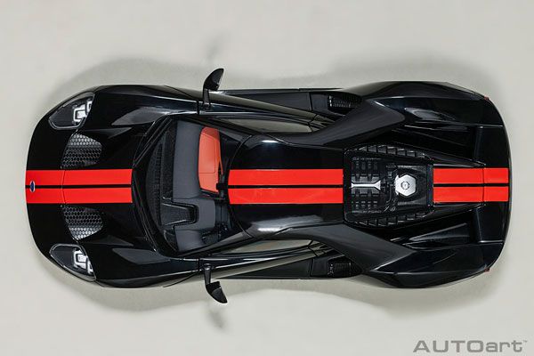 1/18 福特 GT 2017 (黑/橙条纹)