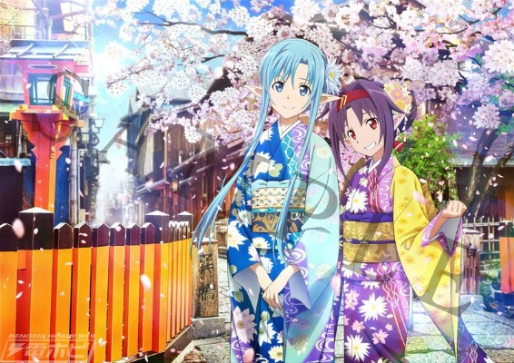 WAHOO!  刀剑神域 亚丝娜 京友禅和服