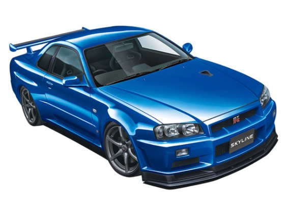 汽车模型 No.8  日产 BNR34 Skyline GT-R V-spec II 2002款