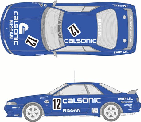 1/12 AXES（GT-R)系列 No.3 Skyline GT-R Gr.A Calsonic '92 (BNR32)