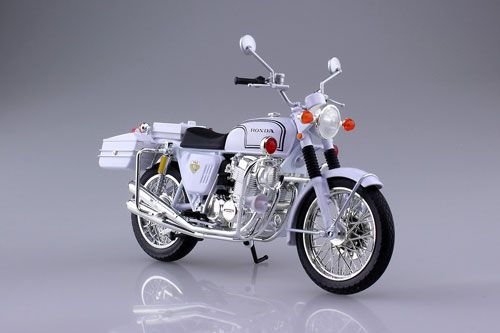 1/12 完成品摩托 本田 CB750FOUR (K0) 白色 骑警涂装