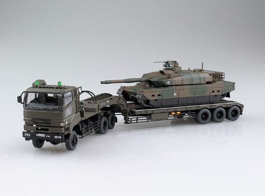 1/72 军模套件 No.16 日本陆上自卫队 10式主战坦克＆73式特大型半挂拖车